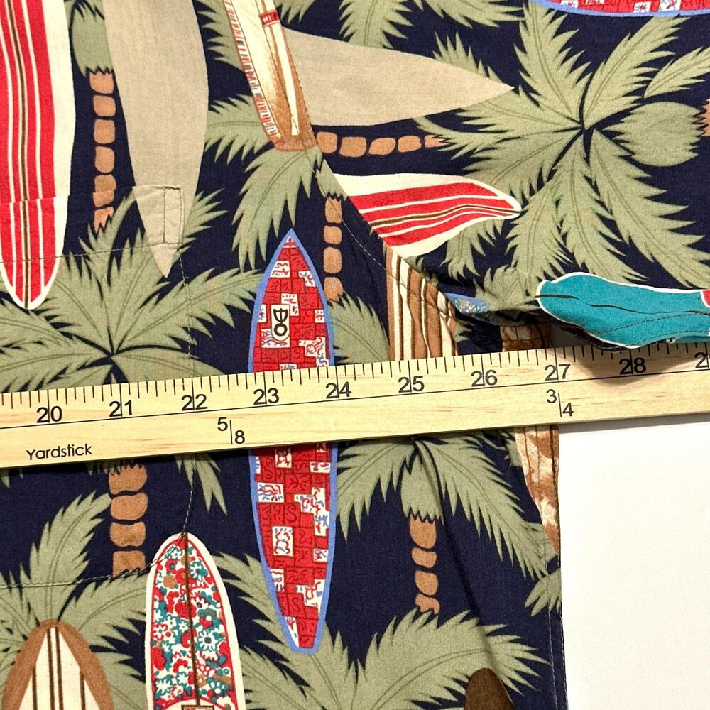 Reyn Spooner Shirt Men XL Multicolor Button-Up Short Sleeve Surfboard Print - Picture 6 of 11